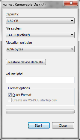 configure flash drive for windows and mac